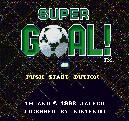 Super Goal! Title Screen